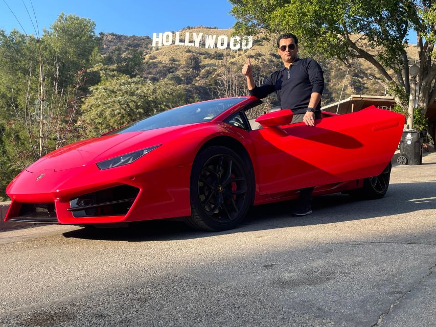 20 Min Lamborghini tour in Hollywood (Drive or be driven) - Along the Hollywood Walk of Fame
