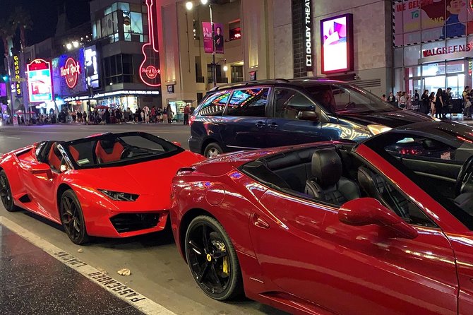 20-Minute Tour: Hollywood Blvd to Sunset Blvd in a Ferrari - Movie restaurants and celebrity addresses
