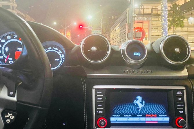20-Minute Tour: Hollywood Blvd to Sunset Blvd in a Ferrari - The Ferrari California T experience