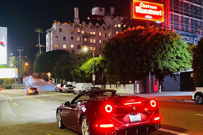 20-Minute Tour: Hollywood Blvd to Sunset Blvd in a Ferrari - Starting on Hollywood Boulevard