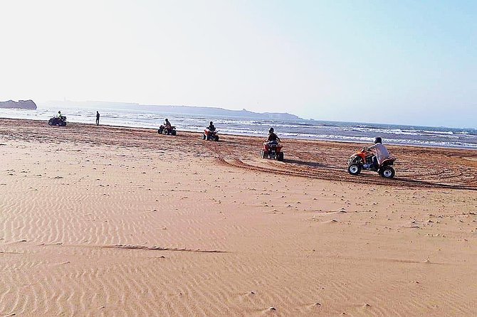2h quad bike on the beach and in the dunes - Crossing the beach beside the Atlantic