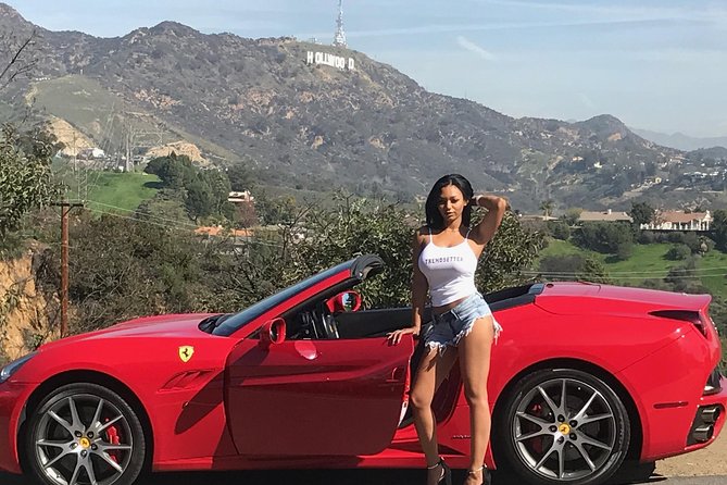 30-Minute Luxury Driving Tour: Explore Hollywood in a Ferrari - Hollywood Boulevard sights from the Ferrari