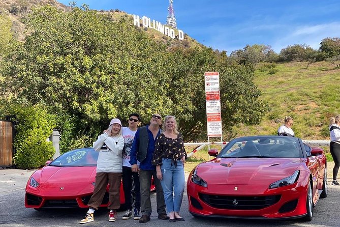 50-Minute Driving Tour: Explore Hollywood Sign in a Ferrari - From the Walk of Fame to Sunset Boulevard