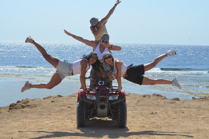 ATV adventure on the Beach Hurghada - Riding from Makadi Bay toward the Red Sea