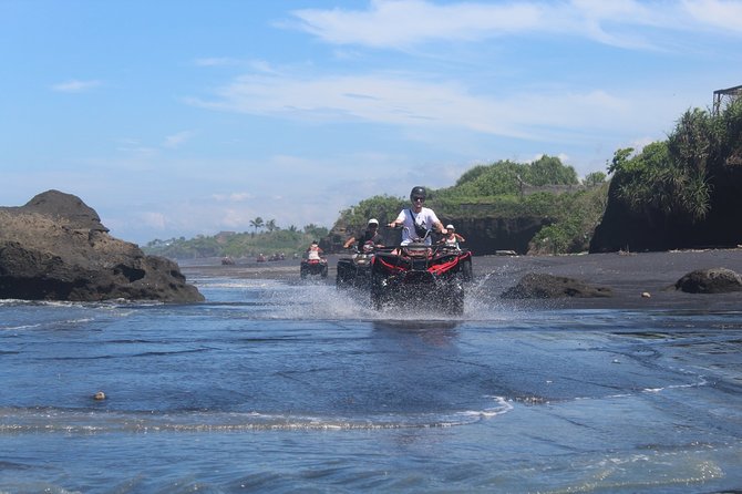 Bali ATV Ride In the beach black sand atv tour - What the two-hour ATV ride feels like