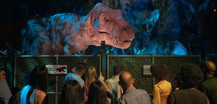 Bangkok: Jurassic World The Experience Entry Ticket - The T. rex, Brachiosaurus, and the main dinosaur scenes