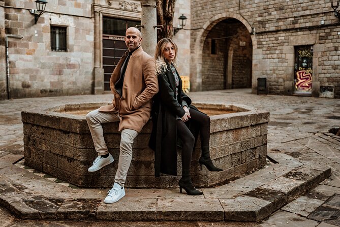 Barcelona Gothic Quarter cinematic photoshoot - Barcelona Cathedral begins the session