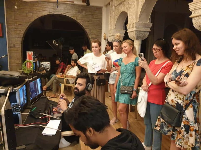 Bollywood Sightseeing and Celebrity Home Tour by Private Car - Entering the studio and seeing a real production