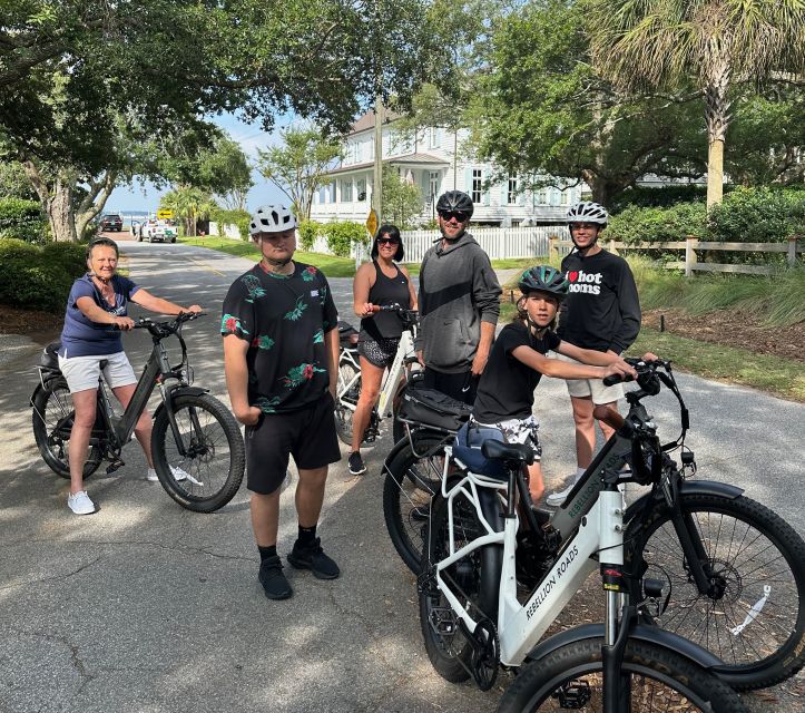 Charleston: Film & OBX Locations E-Bike Tour - Shem Creek Park and the chance to spot dolphins