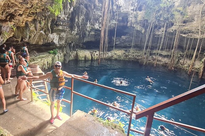 Chichén Itzá Marvels Day Trip:Cenote Oxman & Valladolid Adventure - Swimming at Cenote Oxman