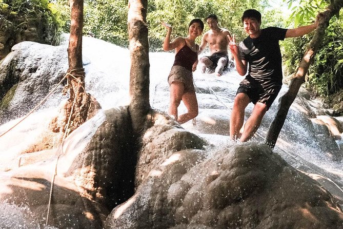 Climb Sticky Waterfall Like a Spiderman - Climbing the waterfall like a careful Spiderman