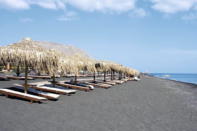 Cooking Lesson & Cocktails on the Beach - Perissa Black Sand Beach is the relaxed second act