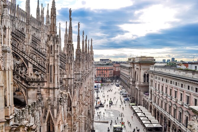 Discover Milan's Marvels: Last Supper, Duomo & Secret Gems Tour - Via Dante shows Milan between the monuments