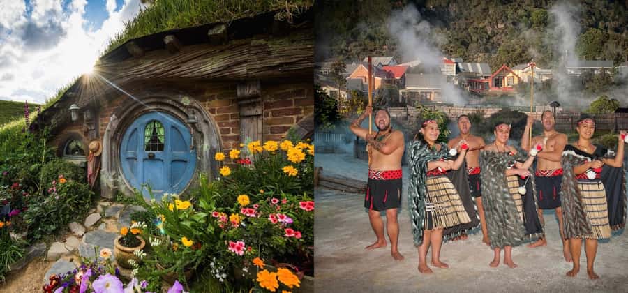 Ex Auckland: Hobbiton & Rotorua Māori Village w Hangi Lunch - The Auckland departure and the road south