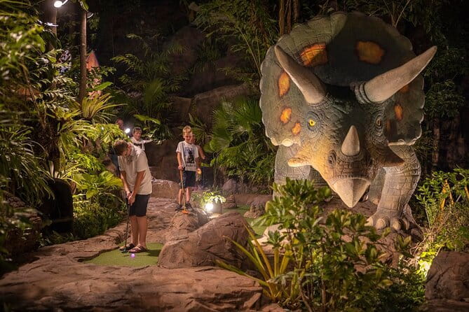 Exclusive Jurassic Mini-Golf Ticket at Dino Park Phuket - The dinosaurs, sounds, and volcano effects