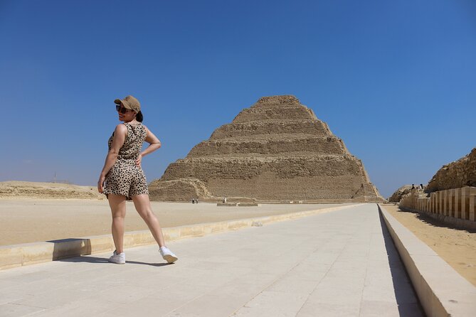 Exploring Egypt's Marvels: Giza, Saqqara, Memphis & Dahshur - The panoramic viewpoint delivers the classic photo