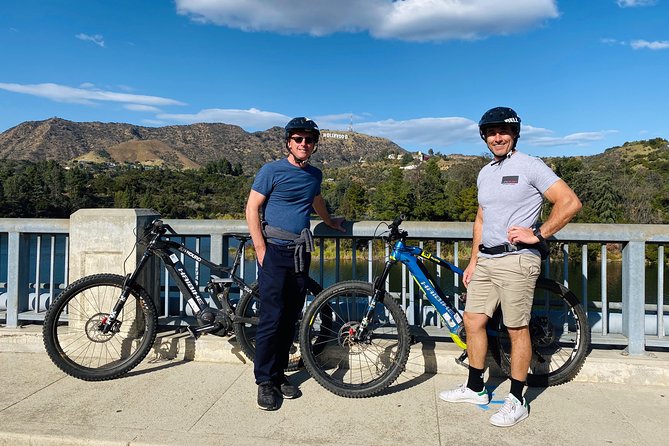 Famous Hollywood Sign Electric Mountain Bike Tour - Reaching the Hollywood Sign by electric bike