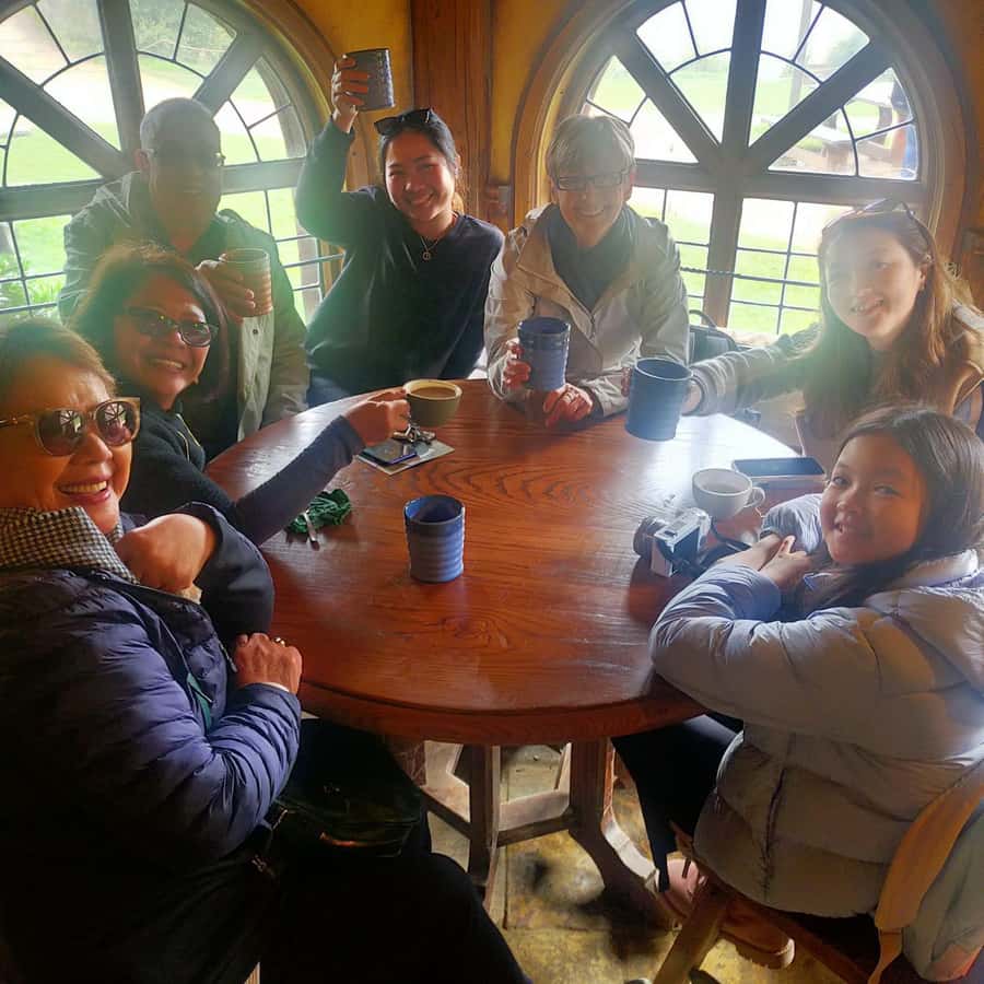 From: Auckland: Rotorua via Hobbiton Tour One Way Tour - Arriving at Shire’s Rest and the Alexander family farm