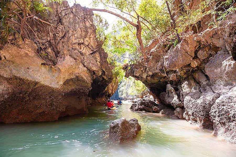 From Khao Lak: Premium James Bond Sunset and Canoe Adventure - Koh Hong and its enclosed lagoons