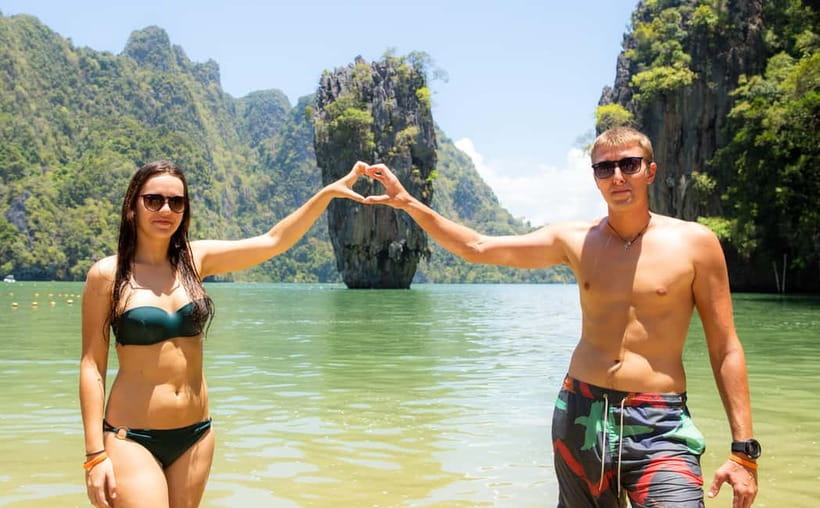 From Phuket : James Bond Island by Bigboat & Canoe Adventure - Panak Island and the first canoe ride