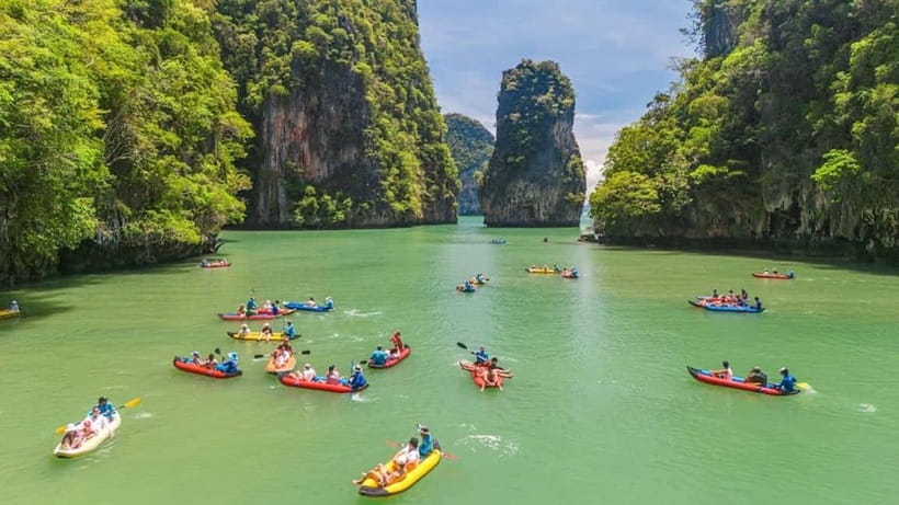 From Phuket : James Bond Island by Bigboat & Canoe Adventure - Hong Island by canoe