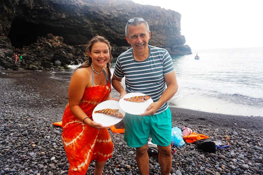 From Praia: Boat Trip, Snorkeling, Cave & BBQ on the Beach - What the $129 price really covers