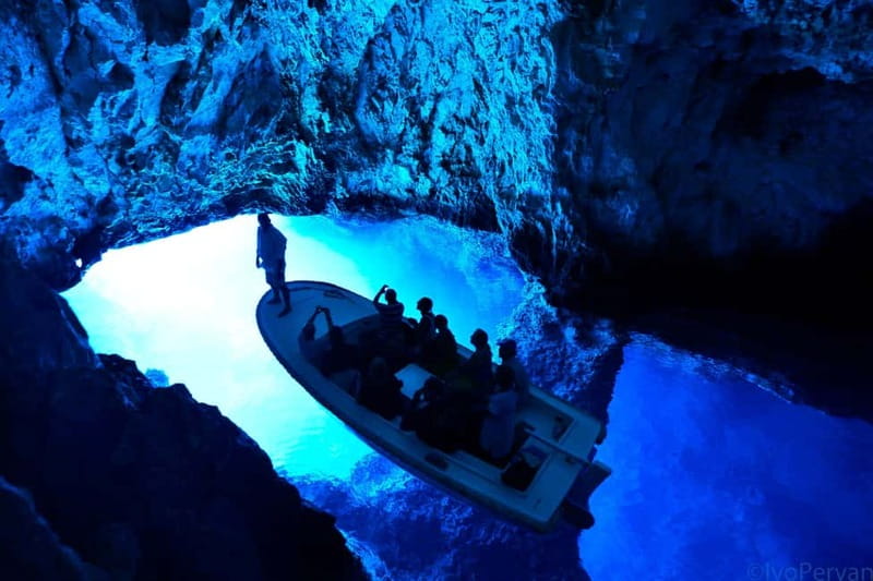 From Split: Blue Cave, Hvar, Mamma Mia, 5 Islands boat Tour - A 10.5-hour island day from Split