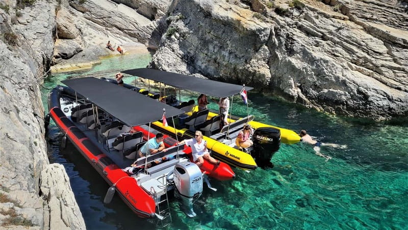 From Split: Blue Cave, Hvar, Mamma Mia, 5 Islands boat Tour - What the $93 price really covers