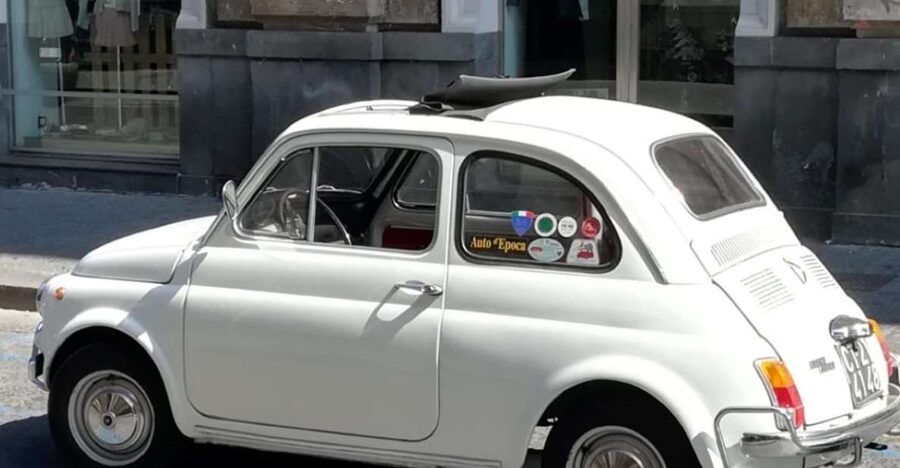 Giardini Naxos or Taormina: Godfather Tour in a Vintage Car - Letojanni brings the coast into the story