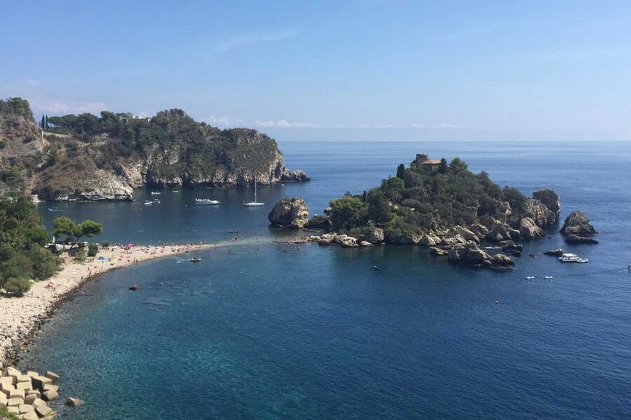 Giardini Naxos or Taormina: Godfather Tour in a Vintage Car - Isola Bella: a quick coastal look