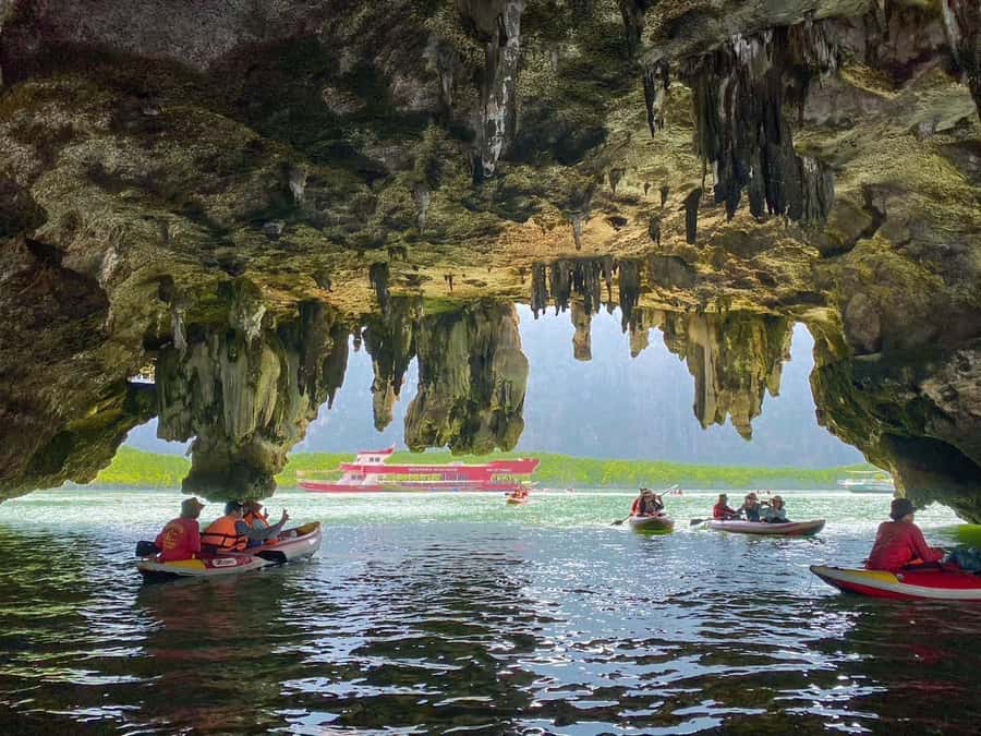 Golden Hour Odyssey from Samet Nangshe to James Bond Island - Canoeing through Talu Island