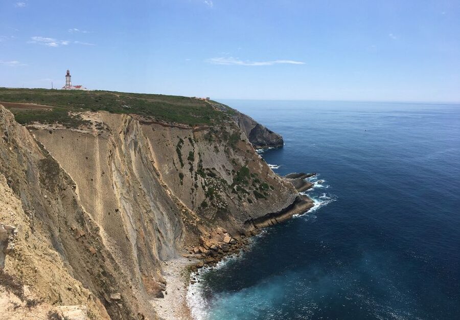 HIKING around Lisbon: Jurassic Dinosaur Trails of Espichel - Lagosteiros Beach adds a short Atlantic break