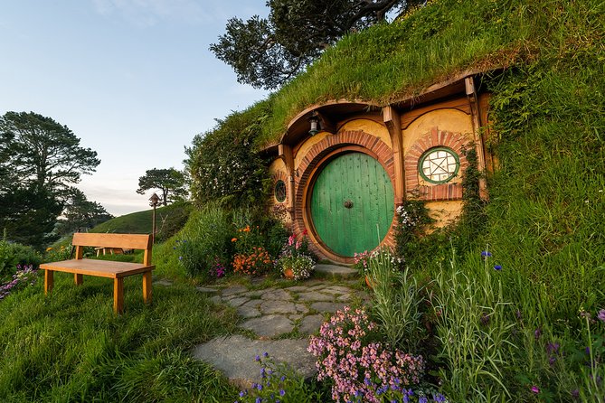 Hobbiton Movie Set Banquet Experience Private Tour From Auckland - Entering the 12-Acre Shire at Dusk