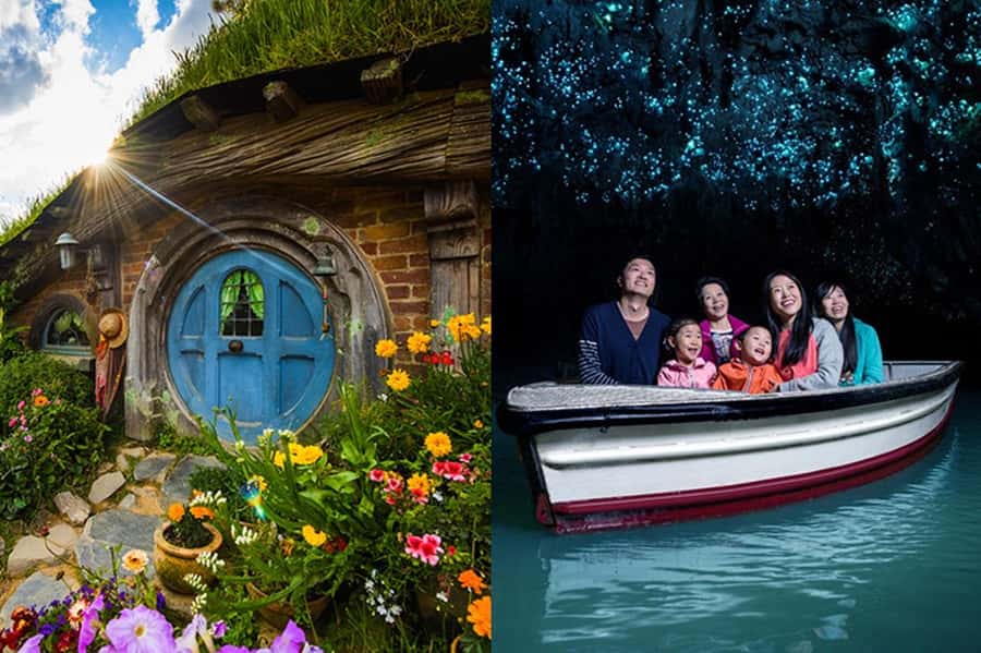 Hobbiton, Waitomo, Rotorua & Taupo 2-Day Tour from Auckland - From Auckland to the Waitomo Glowworm Caves