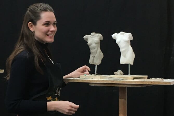 Introduction to Sculpture in Clay Class at The Florence Studio - Starting with the metal armature