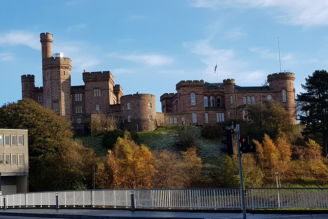 Inverness and Outlander Private Self-Guided Walking Tour - Inverness Cathedral and Highland dress