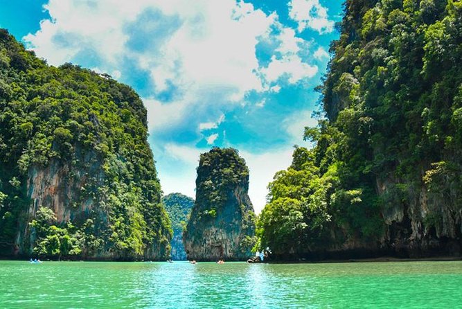 James Bond Island & Phang Nga Bay with Canoeing By Big Boat From Phuket - Ko Na Khae: swimming time with a high-tide warning