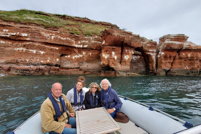 Jurassic Coast Rib Tour - Exmouth - Orcombe Point and 250 million years of red sandstone