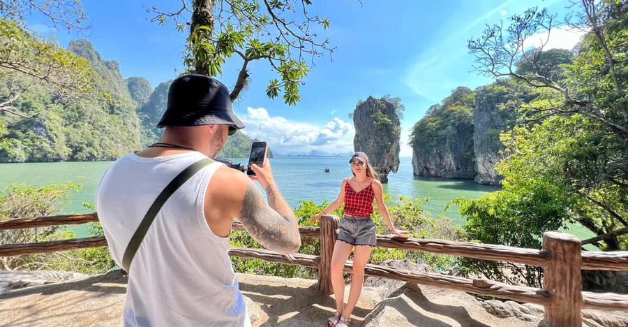 Krabi: Premium James Bond Island Speedboat & Canoe Trip - Panak Island caves and the canoe ride