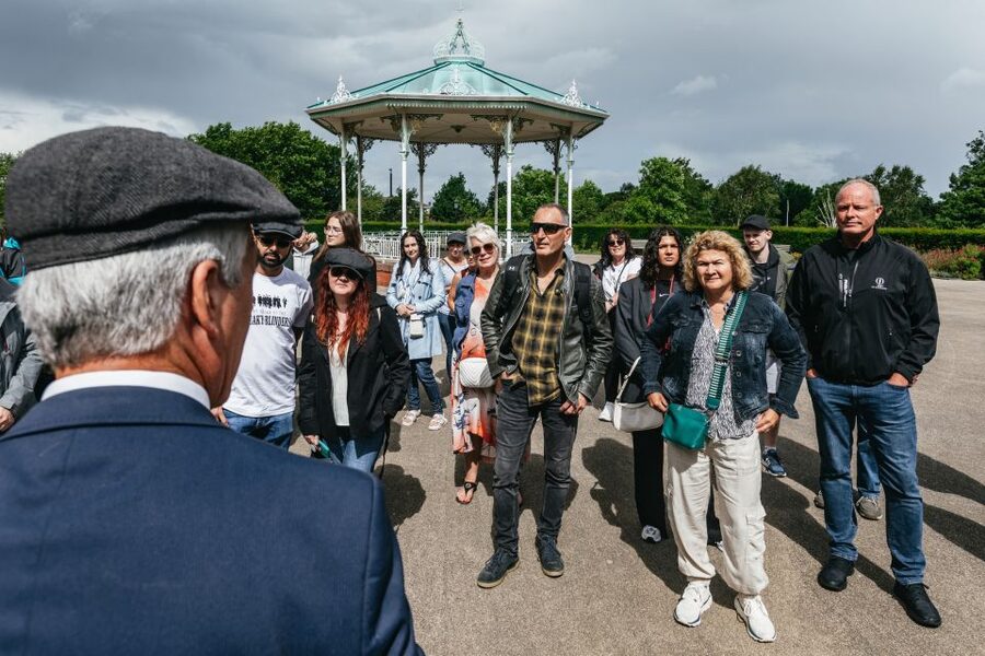 Liverpool: Official Peaky Blinders Coach Tour of Merseyside - Coach comfort, group size, and walking