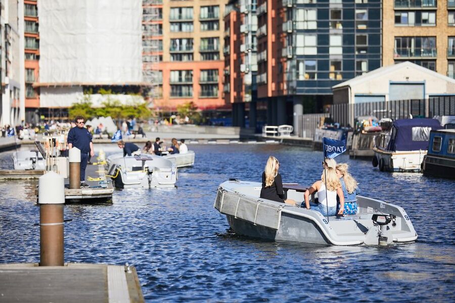 London: GoBoat Rental for Regent's Canal & Paddington Basin - Camden, Maida Vale, and London from the canal