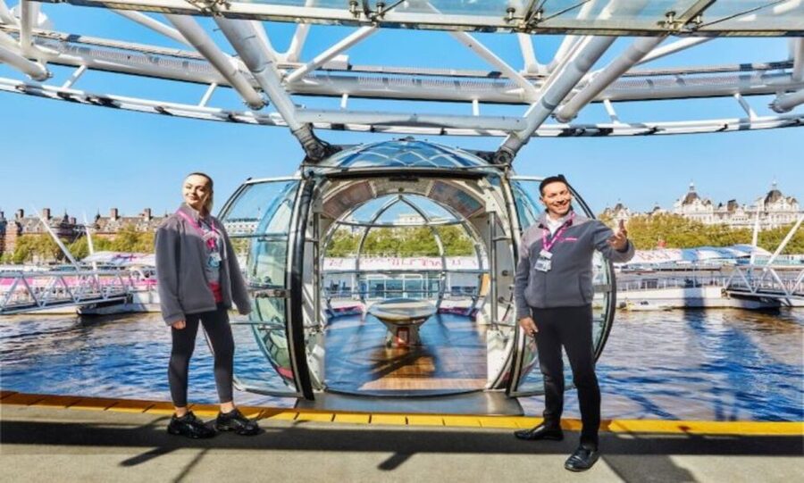 London: Harry Potter Tour & London Eye w/ Fast Track Tickets - Southwark and London Bridge bring the route toward the Eye