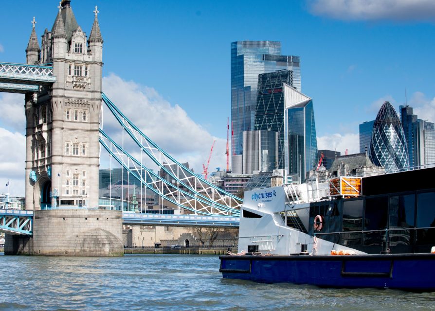 London: Harry Potter Walk, Hop-on Hop-off Bus Tour & Cruise - Starting at Trafalgar Square with a blue umbrella