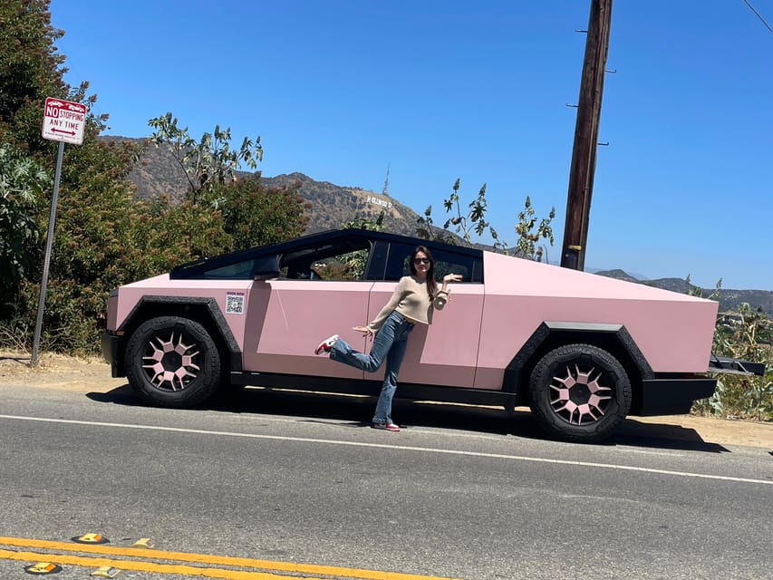 Los Angeles: 30-Minute Hollywood Sign Tesla Cyber Truck Tour - A Cybertruck ride with Hollywood scenery attached