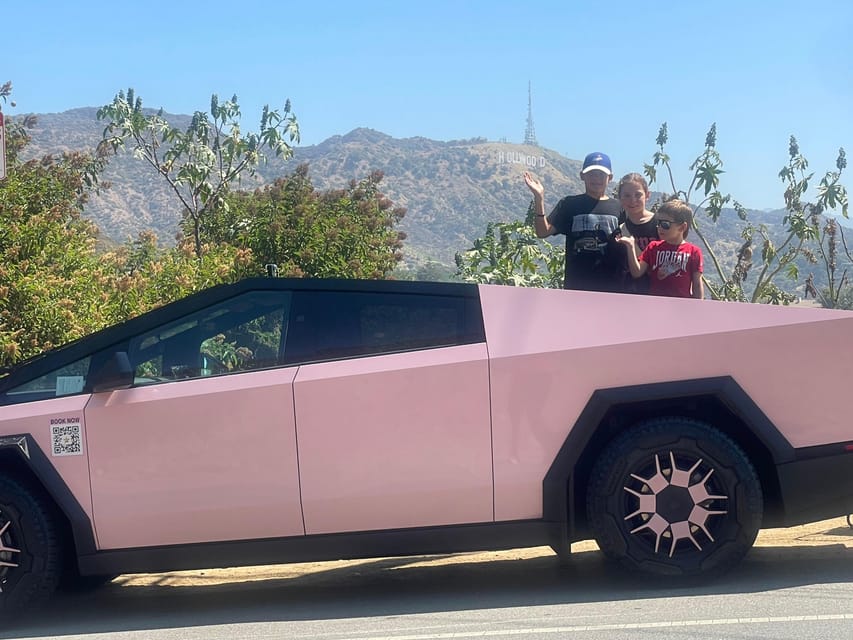 Los Angeles: 30-Minute Hollywood Sign Tesla Cyber Truck Tour - The Hollywood Sign viewpoint and the five-minute photo stop