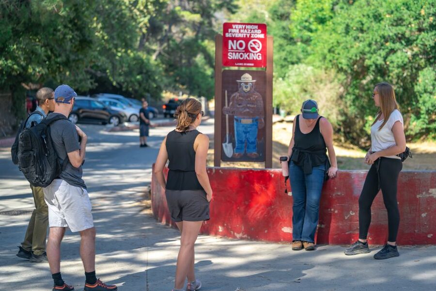 Los Angeles: Hollywood Sign Adventure Hike and Tour - The first climb through the Hollywood Hills