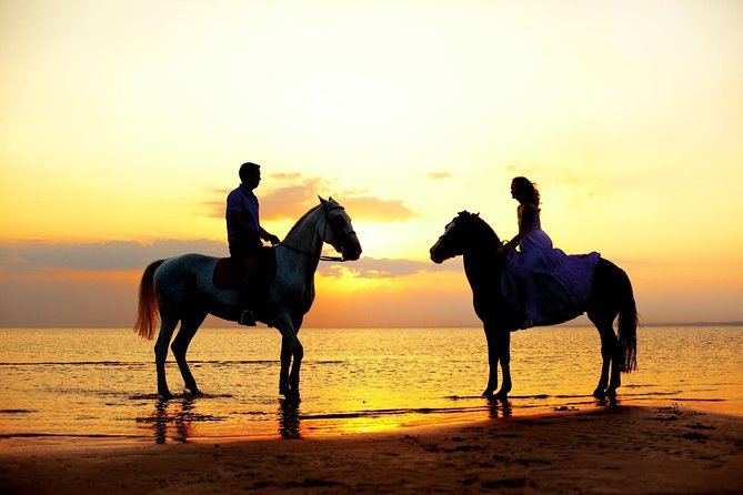 Love is in the air: Private Cabo Beach Sunset Horse Ride W Dinner - From Migrino’s dry trails to the Pacific shore