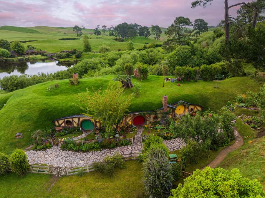 Magical Hobbiton & Waitomo Caves Small Group from Auckland - A Waikato lunch stop with sheep and country views