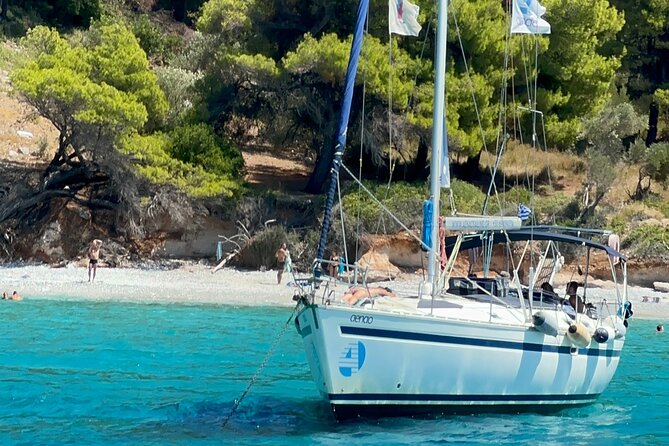 Mamma Mia Island Sailing Cruise from Skiathos (Small Group) - Kastani Beach: the first swim and breakfast stop
