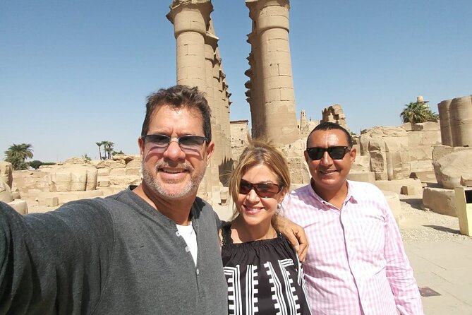 Marvel 4 Day Nile Cruise Aswan to Luxor & Abu Simbel. Air Balloon - Karnak and Luxor Temple on the East Bank